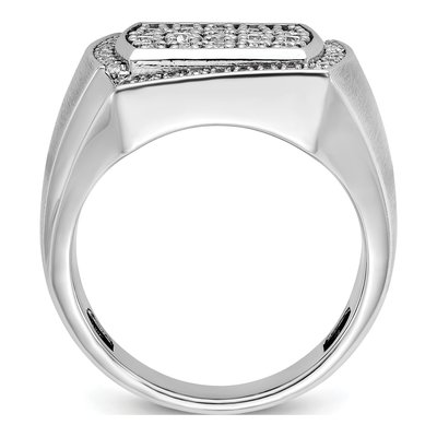 Men's 14K White Gold Diamond Cluster Ring Mounting – view 2