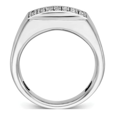 Men's 14K White Gold Diamond Cluster Ring Mounting – view 2