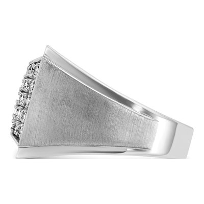 Men's 14K White Gold Diamond Cluster Ring Mounting – view 5
