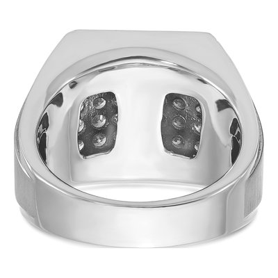 Men's 14K White Gold Diamond Cluster Ring Mounting – view 7