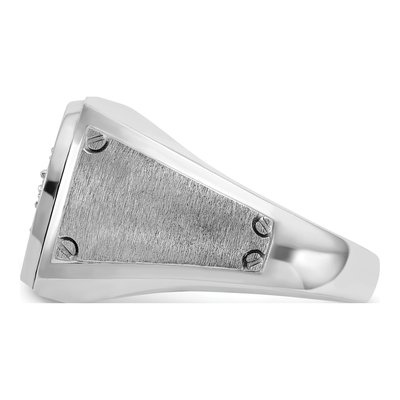 Men's 14K White Gold Halo Ring Mounting – view 5