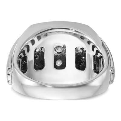 Men's 14K White Gold Halo Ring Mounting – view 5