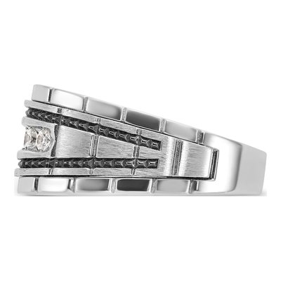 Men's 14K White Gold Diamond Ring Mounting – view 4