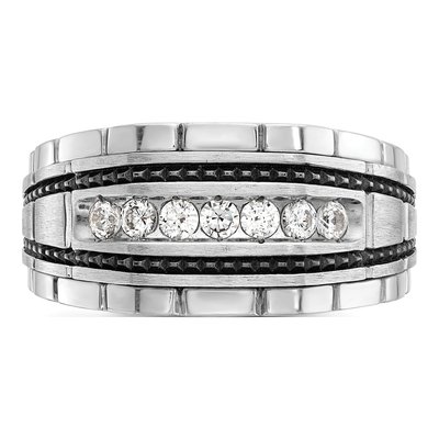 Men's 14K White Gold Diamond Ring Mounting – view 5