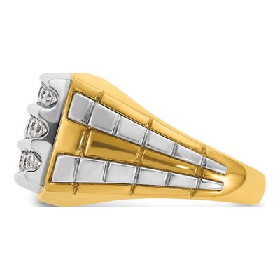 Men's 10K Two-Tone Gold Diamond Ring Mounting – view 5