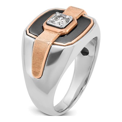 Men's 14K Two-Tone Gold Ring Mounting – view 8