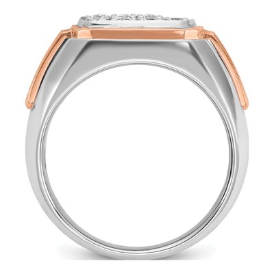 Men's 14K Two-Tone Gold 1 ct tw Diamond Cluster Ring – view 2