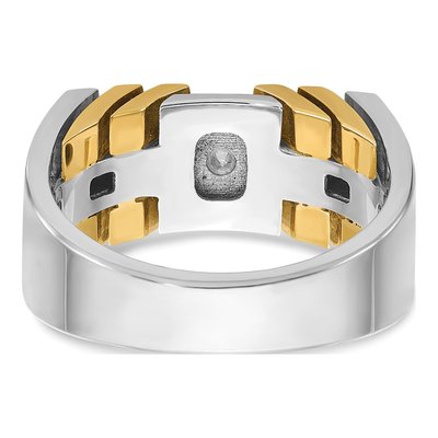 Men's 14K Two-Tone Gold Diamond Ring Mounting – view 7