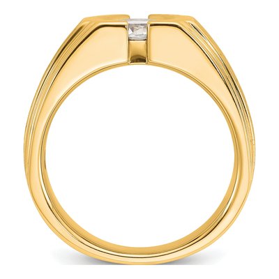 Men's 10K Yellow Gold Diamond Ring Mounting – view 2