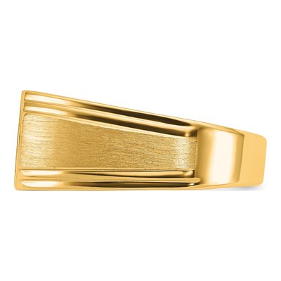 Men's 10K Yellow Gold Diamond Ring Mounting – view 3