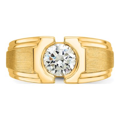 Men's 10K Yellow Gold Diamond Ring Mounting – view 4
