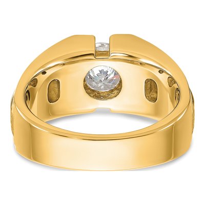 Men's 10K Yellow Gold Diamond Ring Mounting – view 5