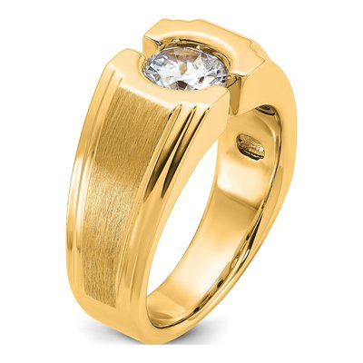 Men's 10K Yellow Gold Diamond Ring Mounting – view 6