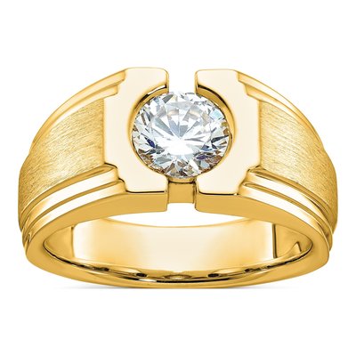 Men's 10K Yellow Gold Diamond Ring Mounting