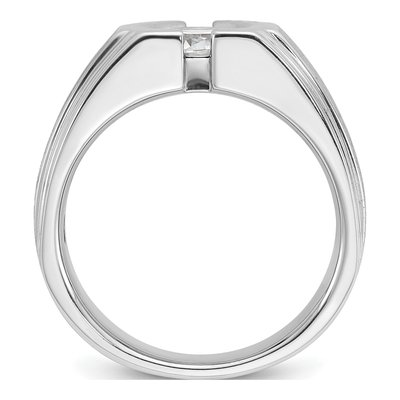 Men's 14K White Gold Diamond Ring Mounting – view 2