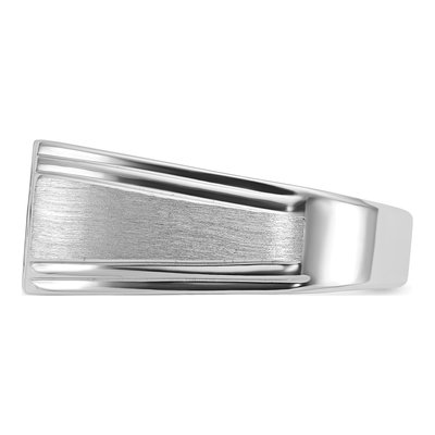 Men's 14K White Gold Diamond Ring Mounting – view 3
