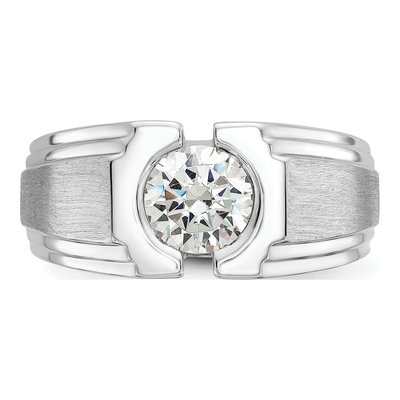 Men's 14K White Gold Diamond Ring Mounting – view 4