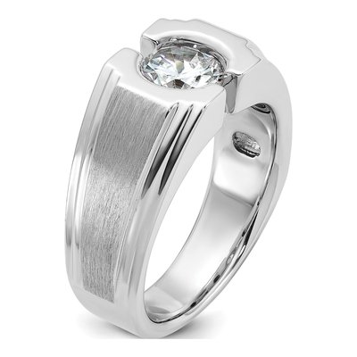 Men's 14K White Gold Diamond Ring Mounting – view 6