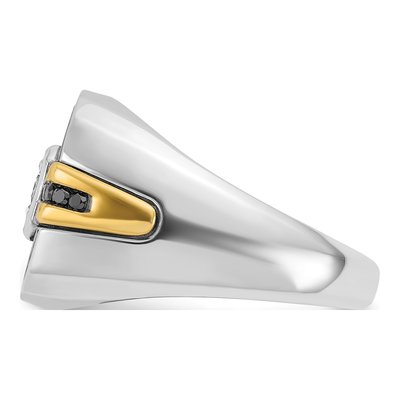 Men's 14K Two-Tone Gold Ring Mounting – view 5