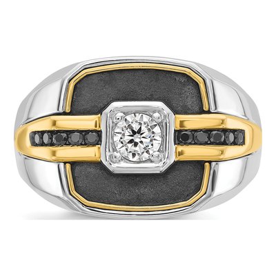 Men's 14K Two-Tone Gold Ring Mounting – view 6