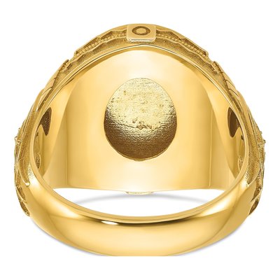 Men's 10K Yellow Gold Signet Ring – view 7