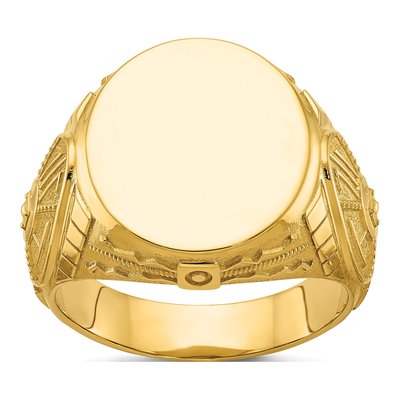 Men's 10K Yellow Gold Signet Ring