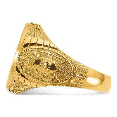Men's 14K Yellow Gold Oval Signet Ring – view 3