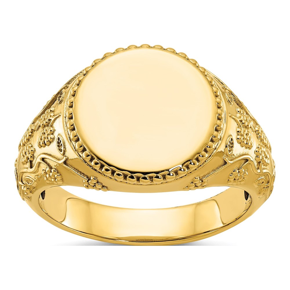 Men's 14K Yellow Gold Signet Ring
