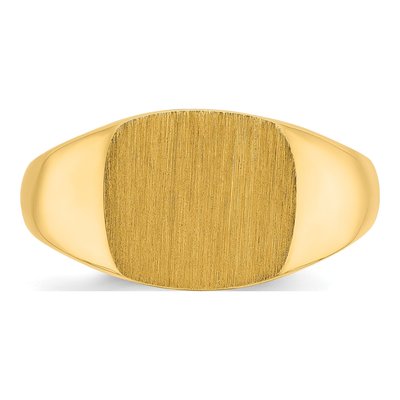 Men's 14K Yellow Gold Signet Ring – view 4
