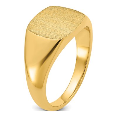 Men's 14K Yellow Gold Signet Ring – view 6