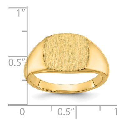 Men's 14K Yellow Gold Signet Ring – view 7