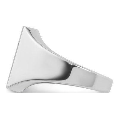 Men's 14K White Gold Square Signet Ring – view 3