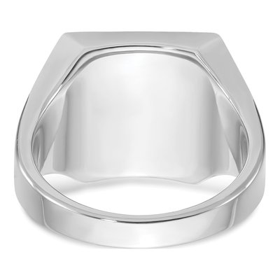 Men's 14K White Gold Square Signet Ring – view 5