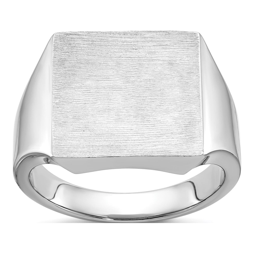 Men's 14K White Gold Square Signet Ring