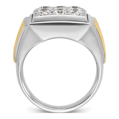 Men's 14K Two-Tone Gold Diamond Ring Mounting – view 2