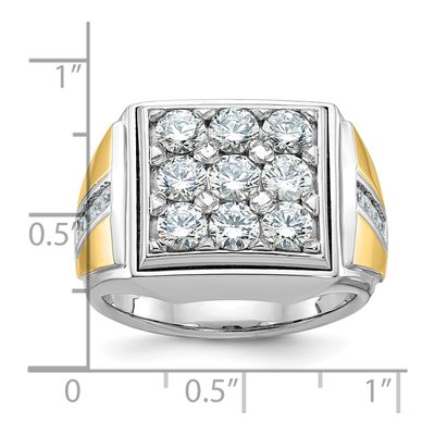 Men's 14K Two-Tone Gold Diamond Ring Mounting – view 3