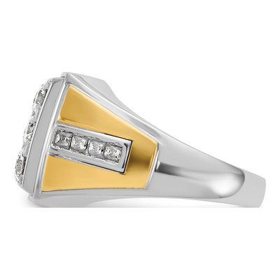 Men's 14K Two-Tone Gold Diamond Ring Mounting – view 5