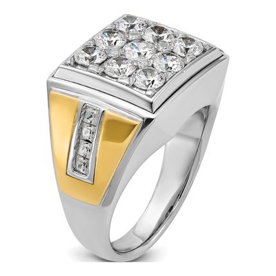 Men's 14K Two-Tone Gold Diamond Ring Mounting – view 8
