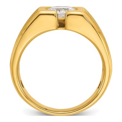 Men's 14K Yellow Gold 1 ct tw Lab-Grown Diamond Ring – view 2