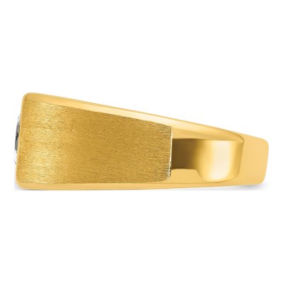 Men's 14K Yellow Gold 1 ct tw Lab-Grown Diamond Ring – view 3