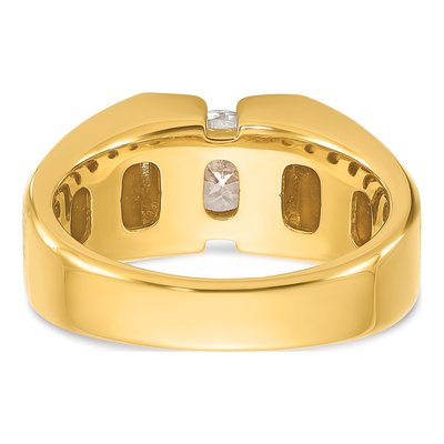 Men's 14K Yellow Gold 1 ct tw Lab-Grown Diamond Ring – view 5