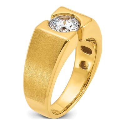 Men's 14K Yellow Gold 1 ct tw Lab-Grown Diamond Ring – view 6