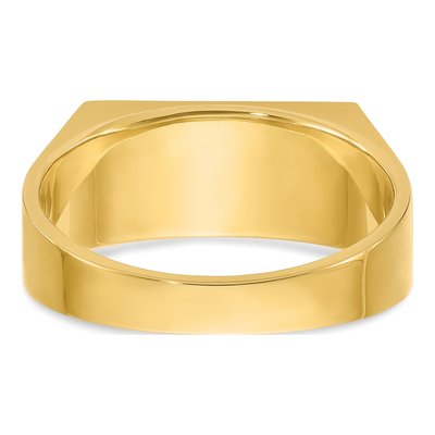 Men's 14K Yellow Gold 1 ct tw Lab-Grown Diamond Three Ring – view 5