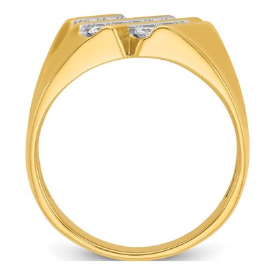 Men's 14K Yellow Gold Diamond Ring Mounting – view 2