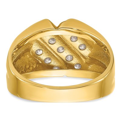 Men's 14K Yellow Gold Diamond Ring Mounting – view 7