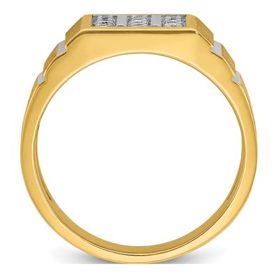 Men's 14K Yellow Gold Diamond Ring Mounting – view 2
