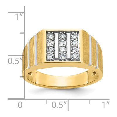 Men's 14K Yellow Gold Diamond Ring Mounting – view 3