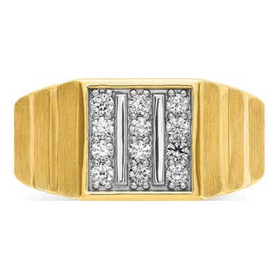 Men's 14K Yellow Gold Diamond Ring Mounting – view 6