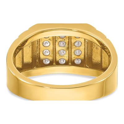 Men's 14K Yellow Gold Diamond Ring Mounting – view 7