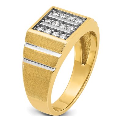 Men's 14K Yellow Gold Diamond Ring Mounting – view 8